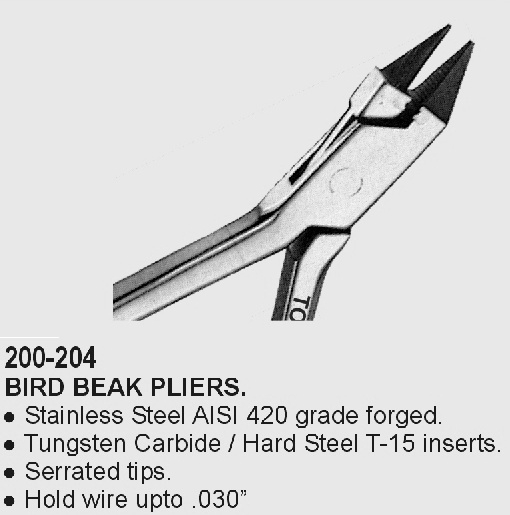 Orthodontic Bird Beak Plier